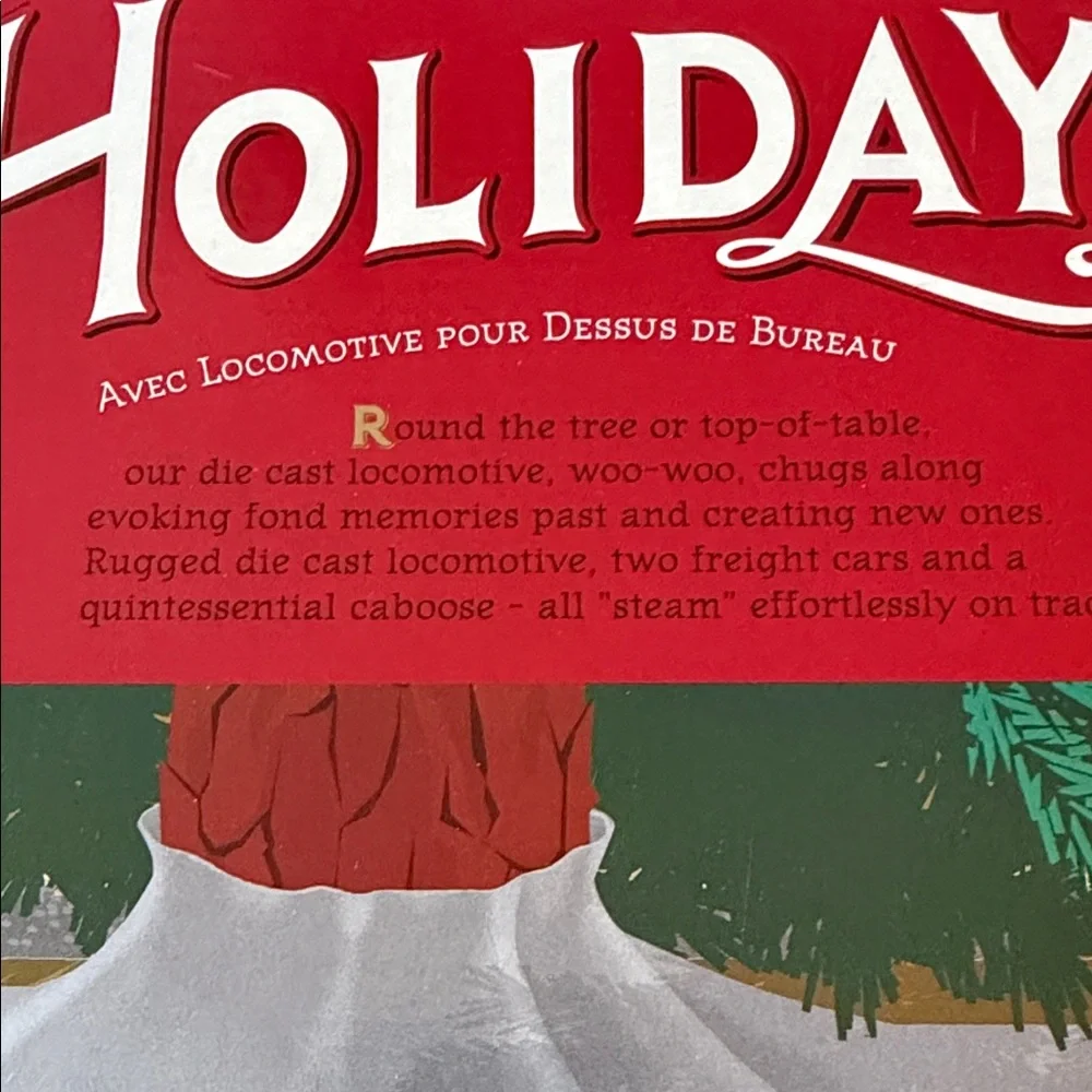 Restoration Hardware Red and Black Classic Holiday Train Box